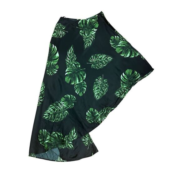 L’AGENCE SELENA LEAF-PRINT ONE-SHOULDER DRESS IN MULTI  Size: XS/T - Picture 2 of 7